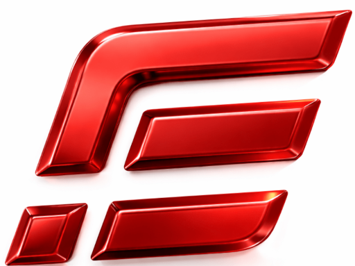 IE777 Game 3D red logo on white background